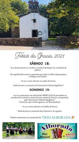 Fechas, información, programa, cartel, imágenes, mapa y ubicación de Nosa Señora da Gracia  en  Santiago de Compostela
