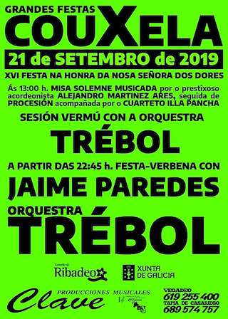 Fechas, información, programa, cartel, imágenes, mapa y ubicación de Nosa Señora das Dores de Couxela  en  Ribadeo