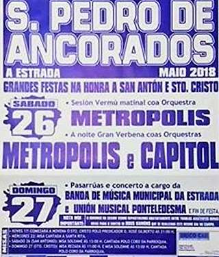 Fechas, información, programa, cartel, imágenes, mapa y ubicación de Nosa Señora das Dores e Santo Cristo da Luz de San Pedro de Ancorados  en  A Estrada