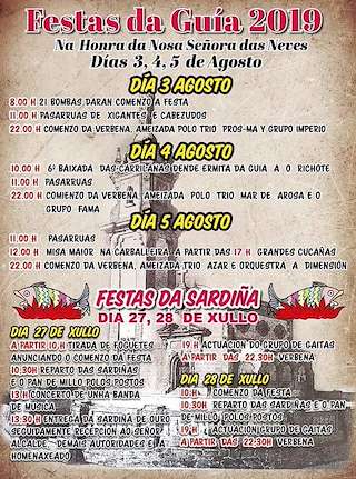 Fechas, información, programa, cartel, imágenes, mapa y ubicación de Nosa Señora das Neves  en  Vigo