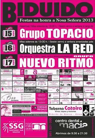 Fechas, información, programa, cartel, imágenes, mapa y ubicación de Nosa Señora de Biduido  en  Ames