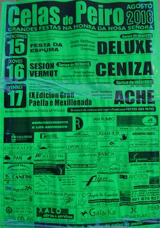 Fechas, información, programa, cartel, imágenes, mapa y ubicación de Nosa Señora de Celas de Peiro - XII Gran Paella e Mexillonada  en  Culleredo