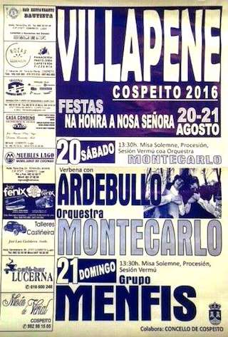 Fechas, información, programa, cartel, imágenes, mapa y ubicación de Nosa Señora de Vilapene  en  Cospeito