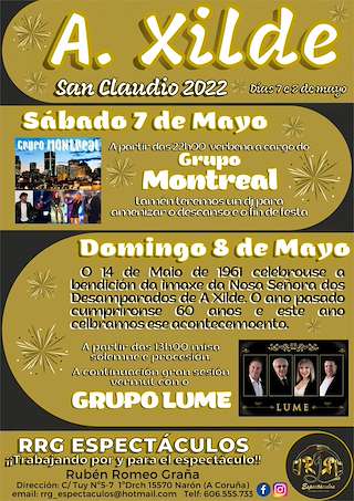 Fechas, información, programa, cartel, imágenes, mapa y ubicación de Nosa Señora dos Desamparados de A Xilde  en  Ortigueira