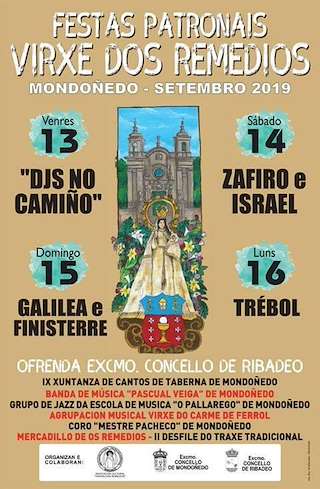 Fechas, información, programa, cartel, imágenes, mapa y ubicación de Nosa Señora dos Remedios  en  Mondoñedo