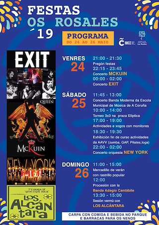 Fechas, información, programa, cartel, imágenes, mapa y ubicación de Nuestra Señora de Los Rosales  en  A Coruña