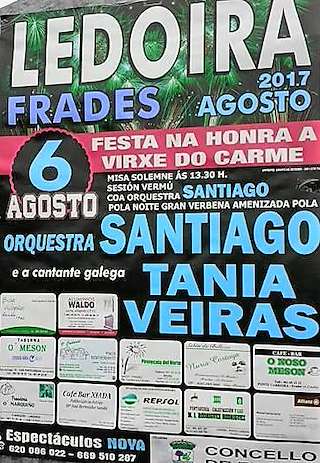 Fechas, información, programa, cartel, imágenes, mapa y ubicación de O Carme de Ledoira  en  Frades