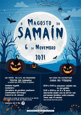 Fechas, información, programa, cartel, imágenes, mapa y ubicación de O Magosto do Samaín  en  Ares