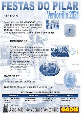 Fechas, información, programa, cartel, imágenes, mapa y ubicación de O Pilar de O Ventorrillo  en  A Coruña