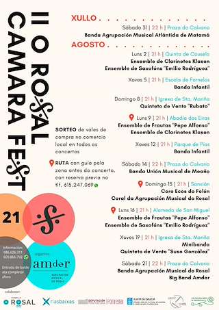Fechas, información, programa, cartel, imágenes, mapa y ubicación de IV O Rosal Cámara Fest (2024)