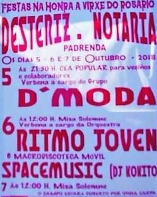 Fechas, información, programa, cartel, imágenes, mapa y ubicación de O Rosario de Desteriz  en  Padrenda