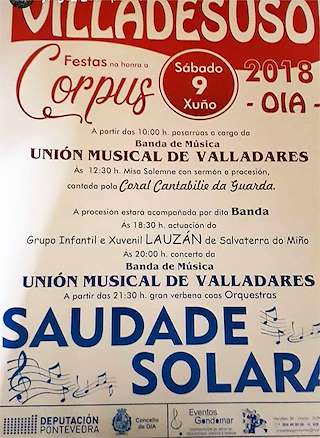 Fechas, información, programa, cartel, imágenes, mapa y ubicación de O Santísimo Sacramento de Viladesuso  en  Oia