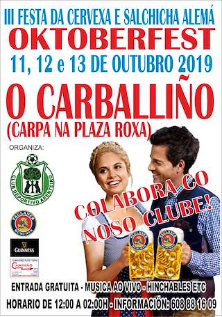 Fechas, información, programa, cartel, imágenes, mapa y ubicación de Oktoberfest - Festa da Cervexa e Salchicha Alemá  en  O Carballiño