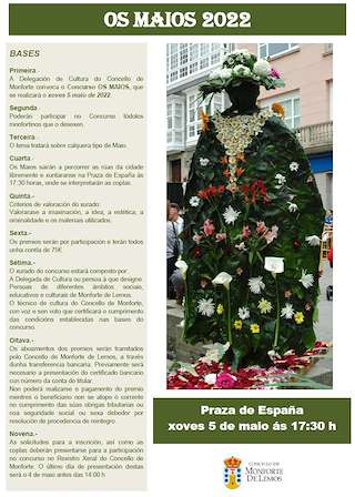 Fechas, información, programa, cartel, imágenes, mapa y ubicación de Os Maios  en  Monforte de Lemos