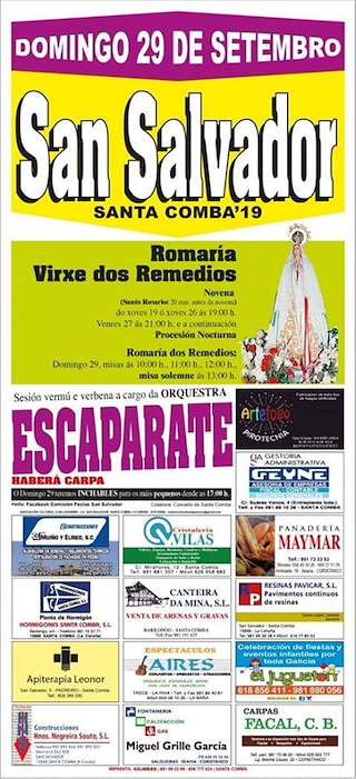 Fechas, información, programa, cartel, imágenes, mapa y ubicación de Os Remedios de San Salvador  en  Santa Comba