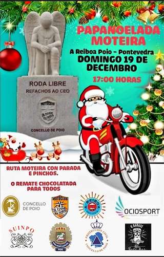 Fechas, información, programa, cartel, imágenes, mapa y ubicación de Papanoelada Motera  en  Poio