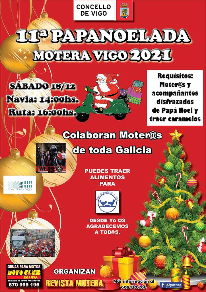 XIII Papanoelada Motera en Vigo