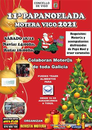 Fechas, información, programa, cartel, imágenes, mapa y ubicación de XIII Papanoelada Motera  en  Vigo