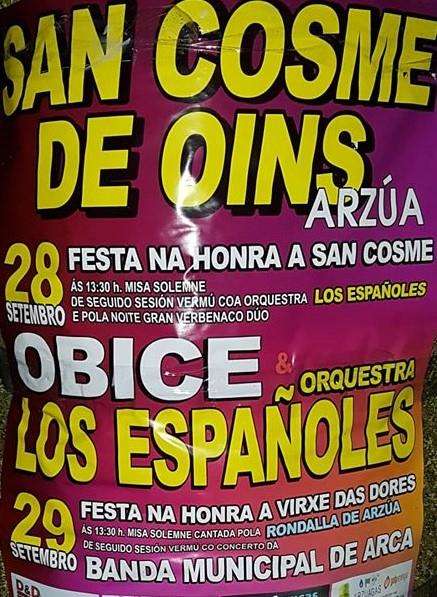 Patronais de San Cosme de Oíns en Arzúa