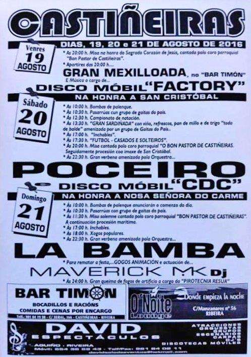 Patronais en Castiñeiras en Ribeira
