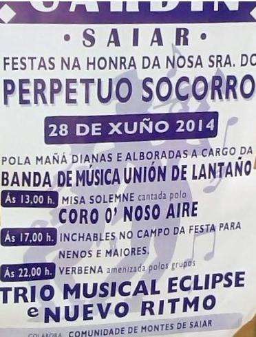 Perpetuo Socorro de Saiar (2024) en Caldas de Reis