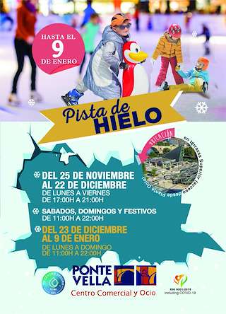 Fechas, información, programa, cartel, imágenes, mapa y ubicación de Pista de Hielo del C. C. Ponte Vella  en  Ourense