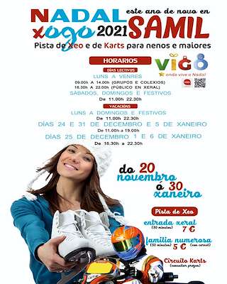 Fechas, información, programa, cartel, imágenes, mapa y ubicación de Pista de Hielo y de Karts de Samil  en  Vigo