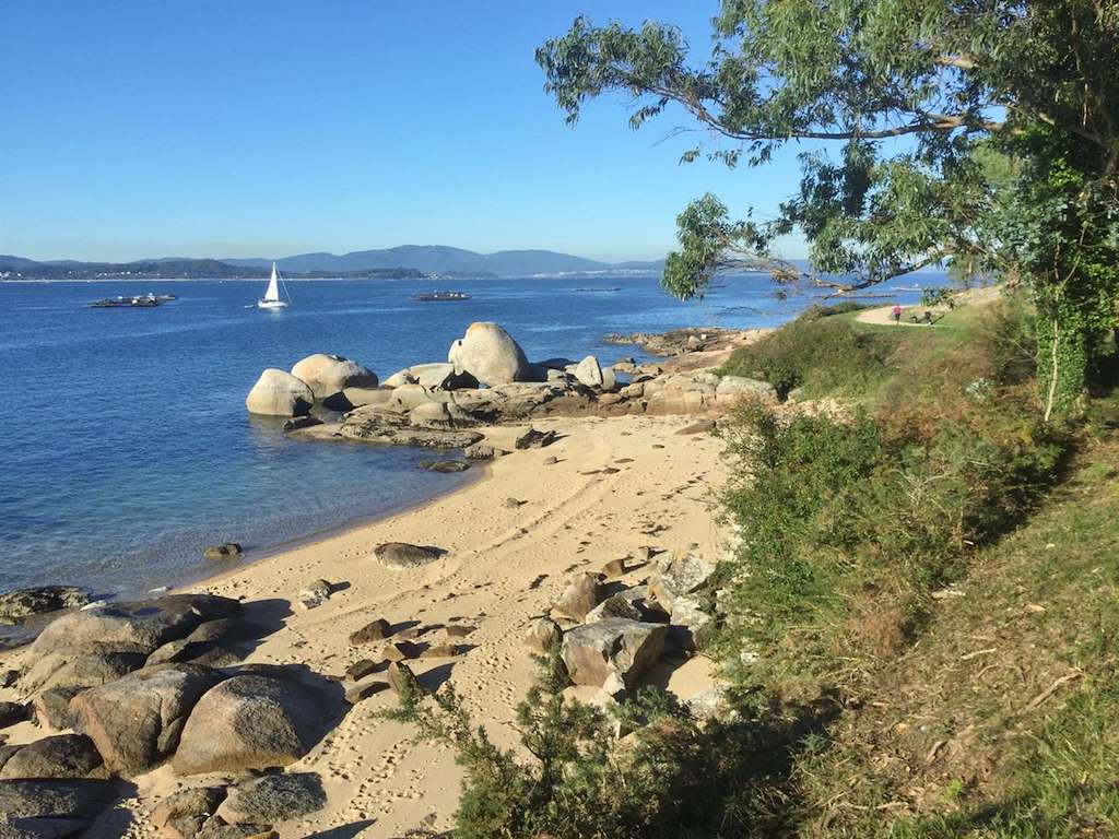 Playa A Cova en Illa de Arousa