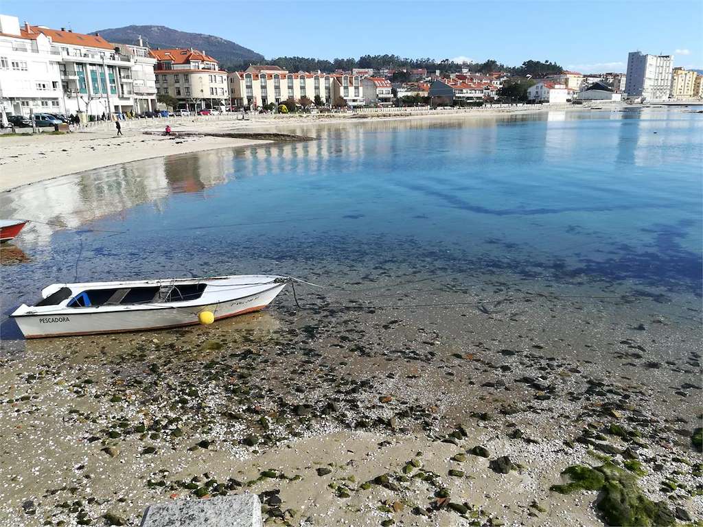 Playa A Covacha en Vilagarcía de Arousa