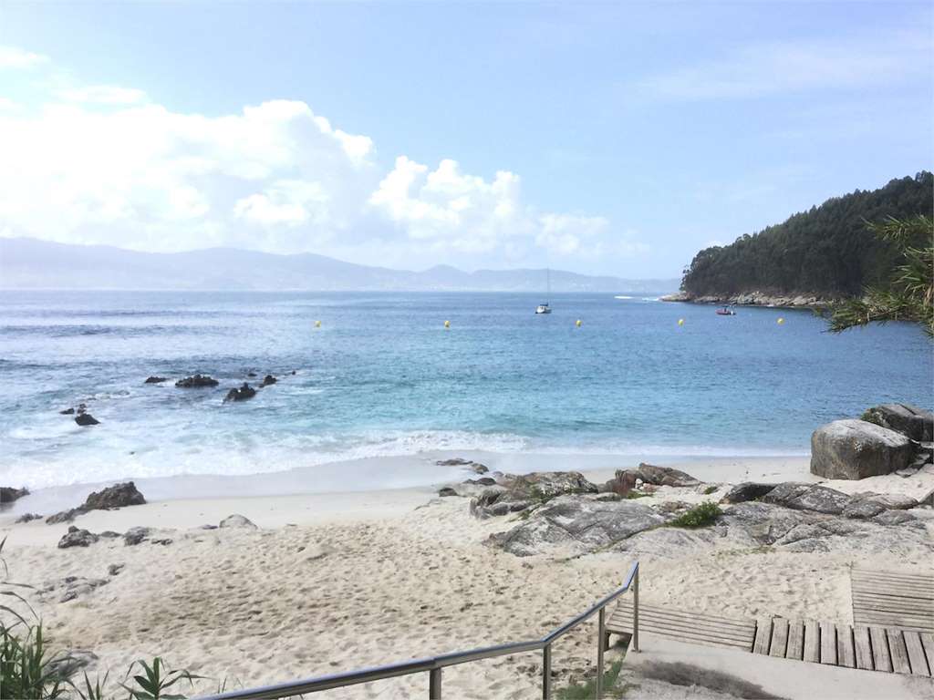 Playa Area de Agra en Sanxenxo