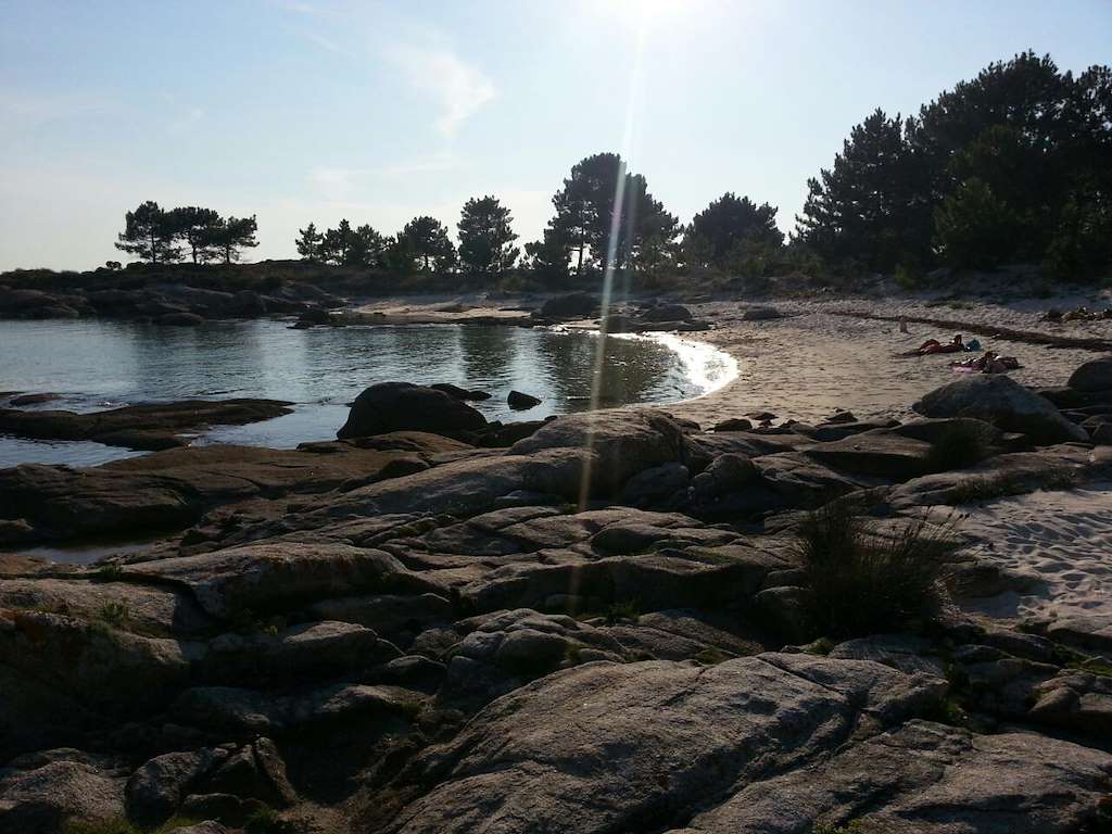 Playa Cova do Fiel en Illa de Arousa