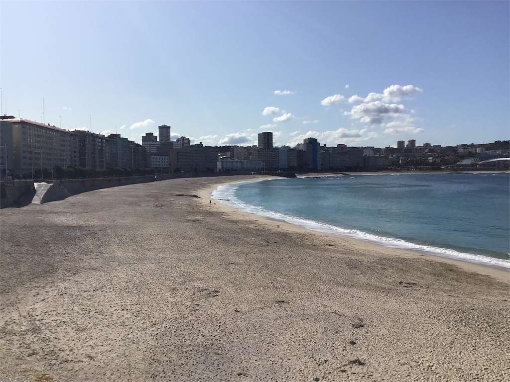 Playa de Orzán en A Coruña