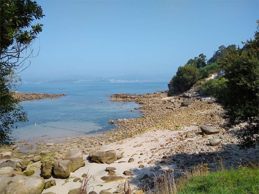 Playa de Ribeira en Marín