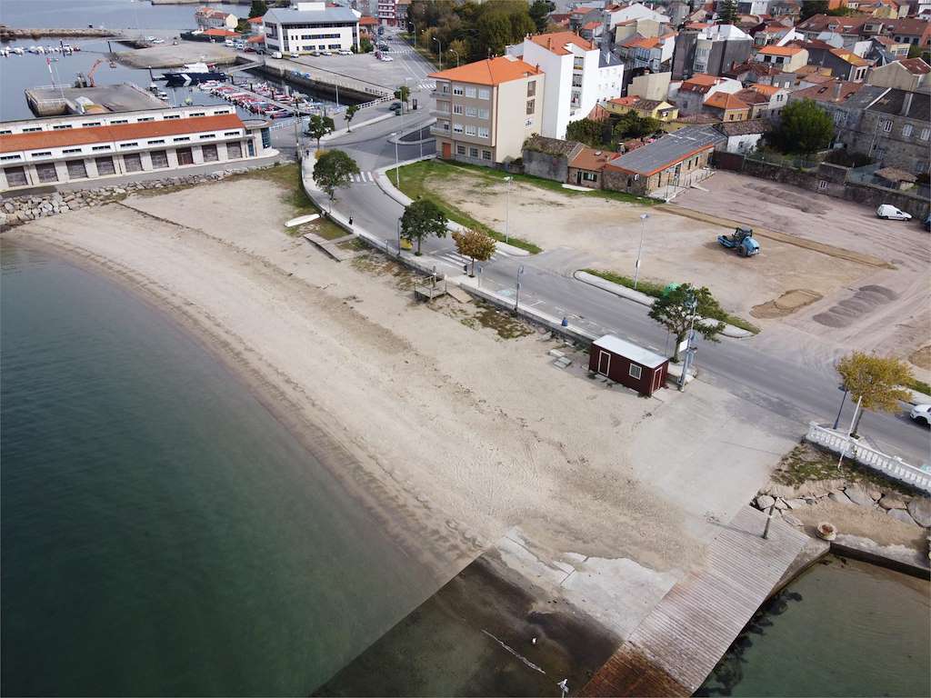 Playa do Preguntoiro en Vilagarcía de Arousa