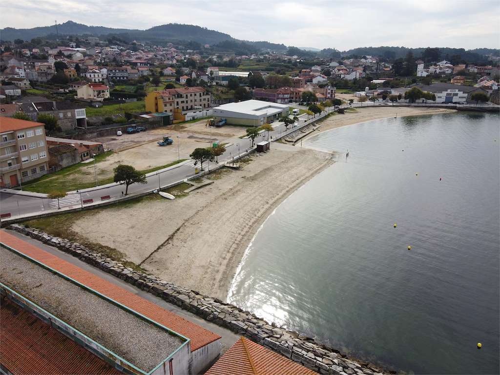 Playa do Preguntoiro en Vilagarcía de Arousa