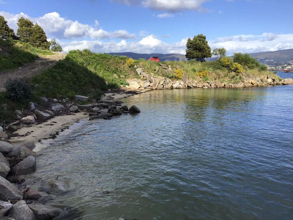 Playa La Calera en Vilaboa