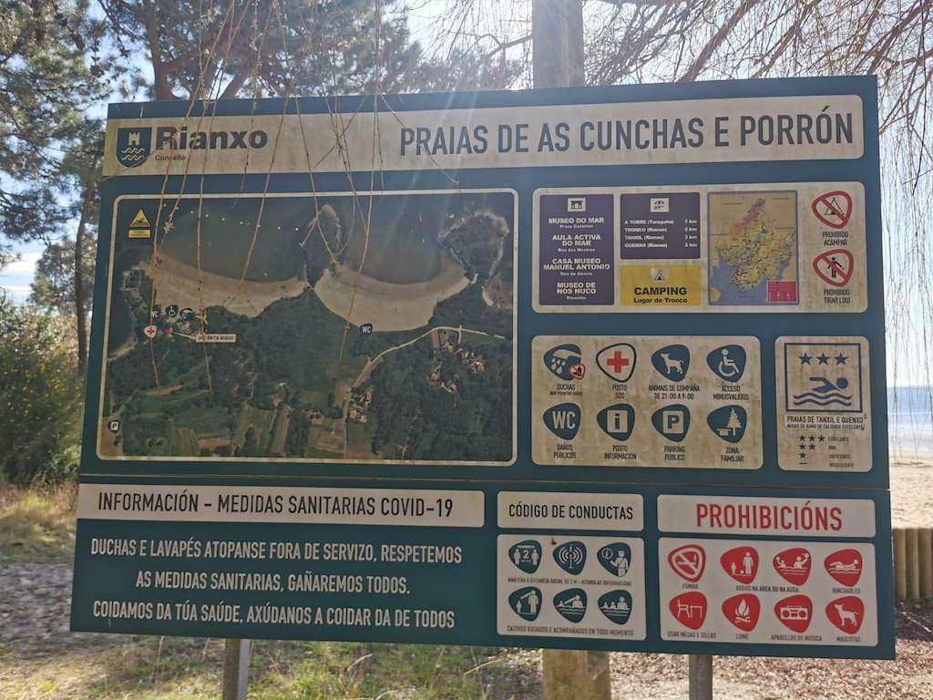 Playa O Porrón en Rianxo