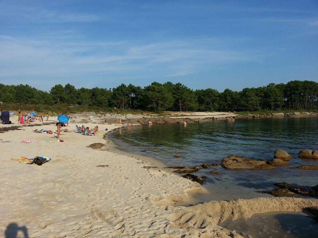 Playa Porto das Mulleres en Illa de Arousa