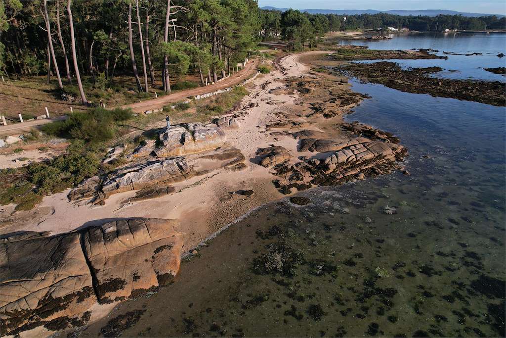 Playa Roza da Vila en Vilanova de Arousa