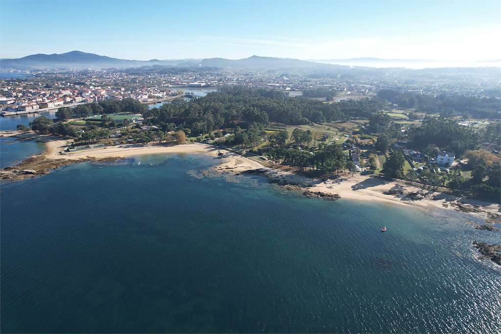 Playa Terrón en Vilanova de Arousa