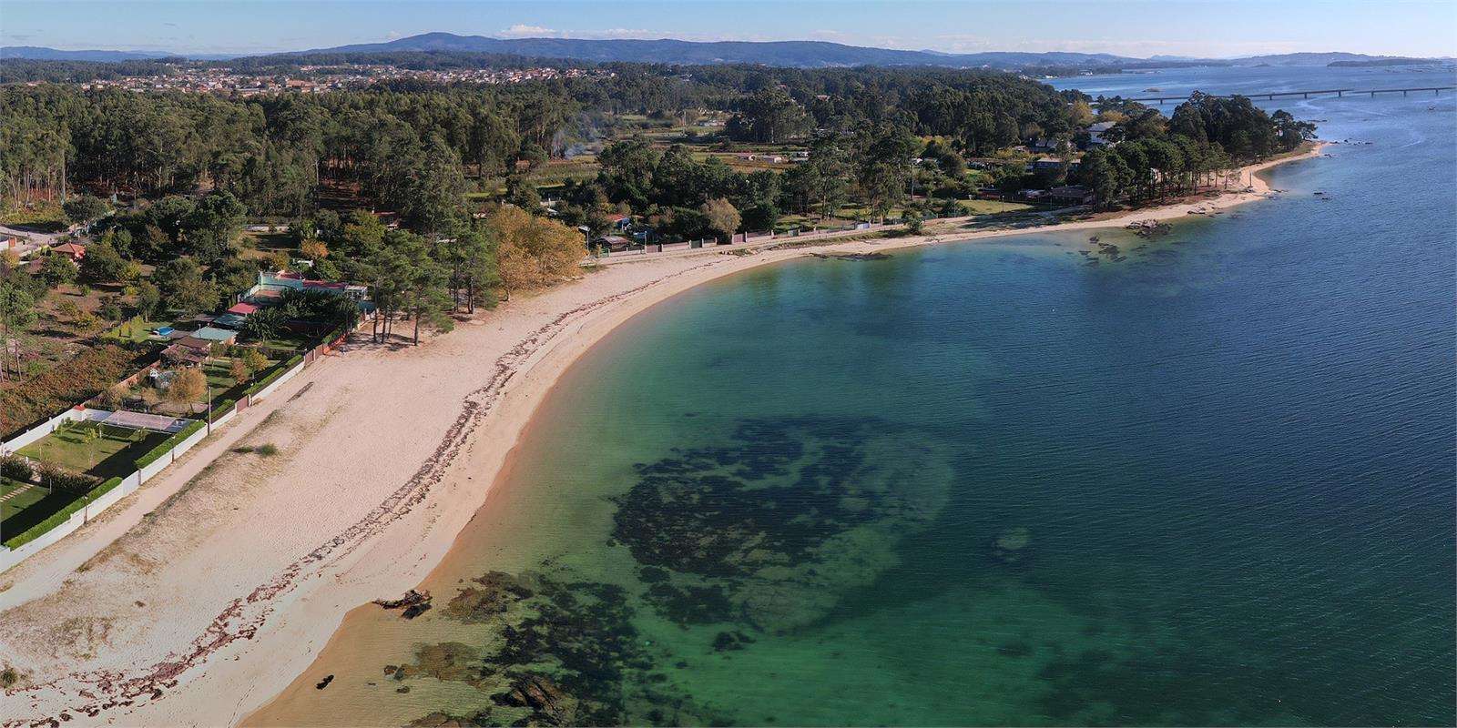 Playa Terrón en Vilanova de Arousa