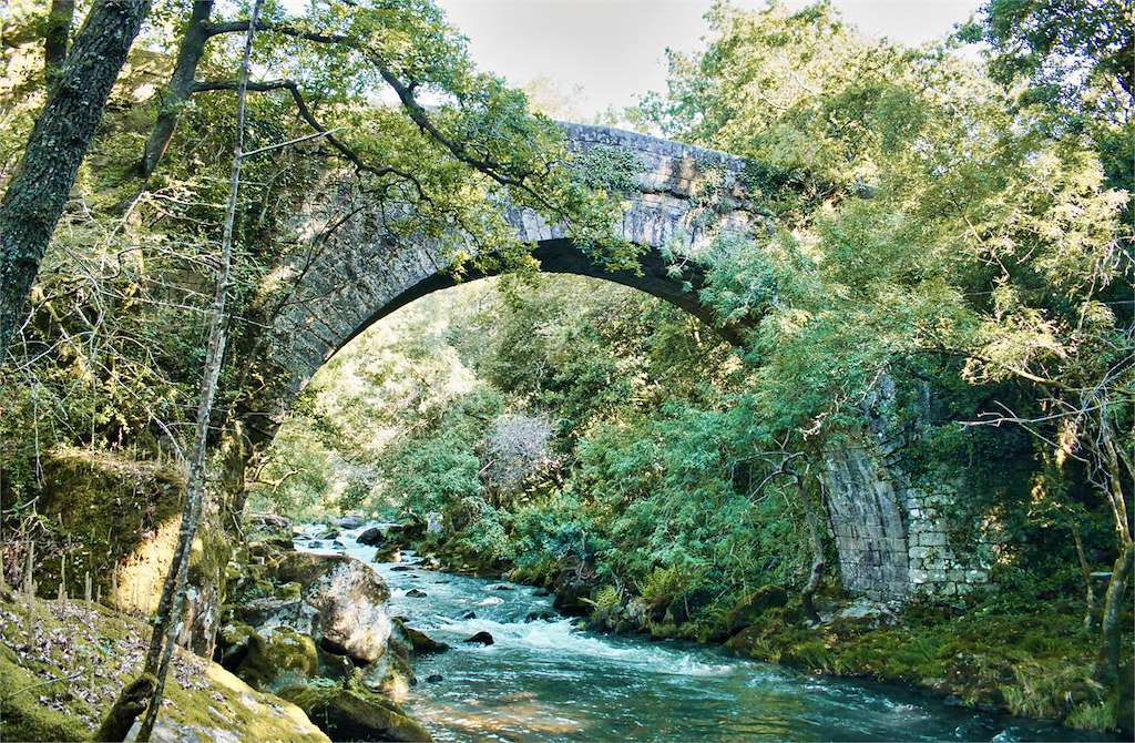 Ponte Romana de Segade en Caldas de Reis