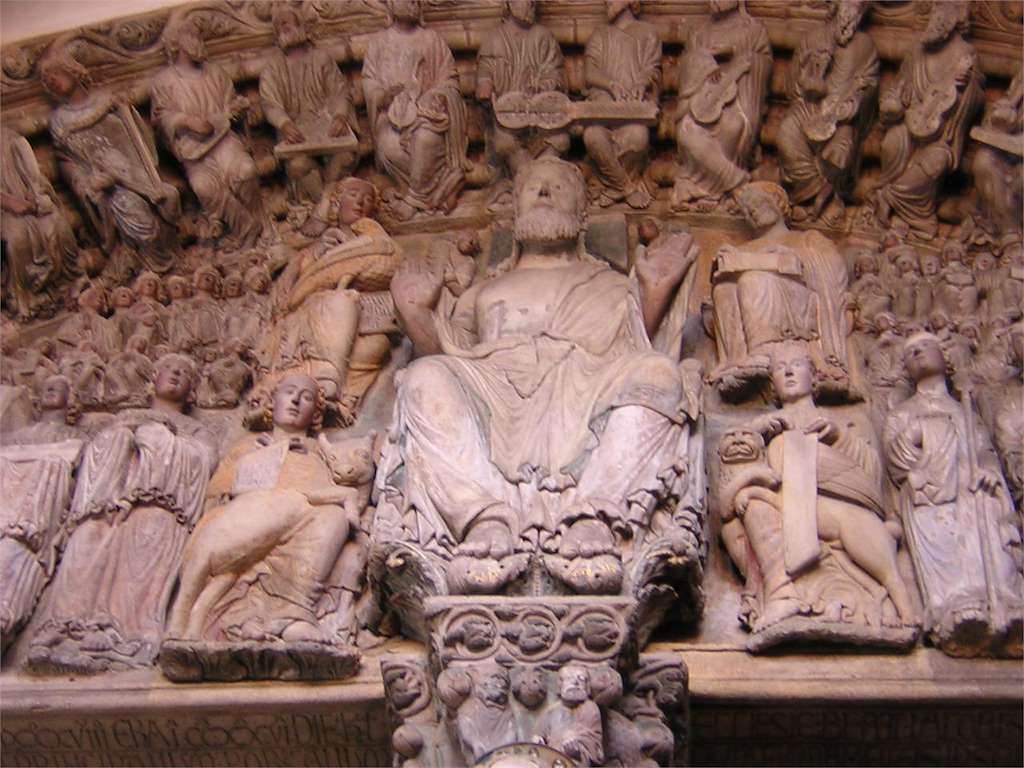 Pórtico de la Gloria de la Catedral de Santiago en Santiago de Compostela