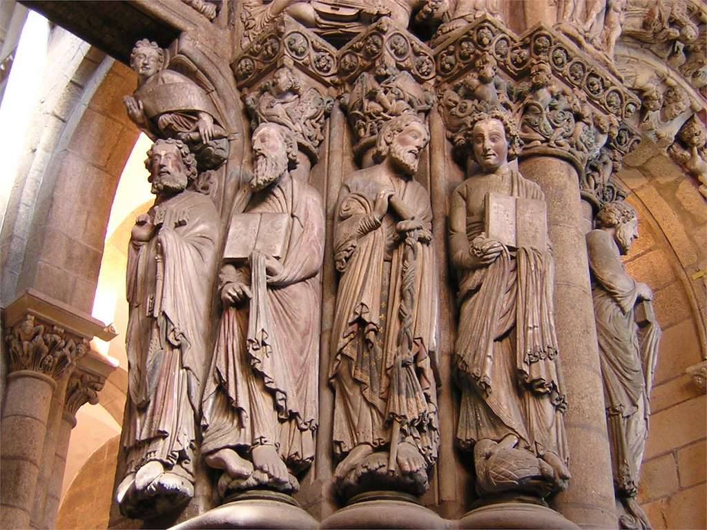 Pórtico de la Gloria de la Catedral de Santiago en Santiago de Compostela