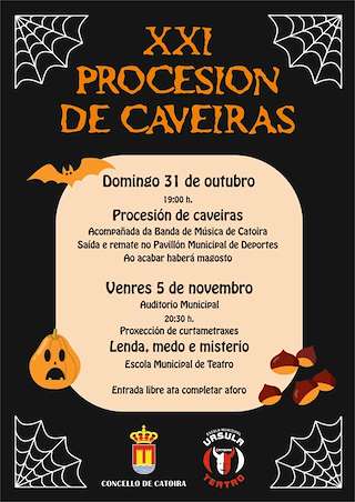 Fechas, información, programa, cartel, imágenes, mapa y ubicación de XXIII Procesión de Caveiras (2024)  en  Catoira