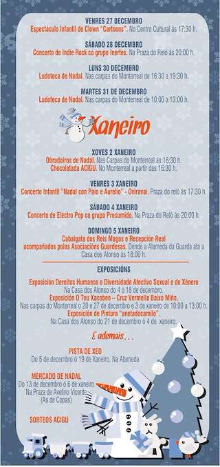 Programa de Nadal - Cabalgata de Reis en A Guarda