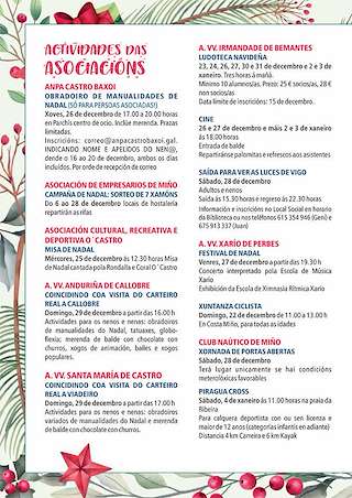 Programa de Nadal - Cabalgata de Reis en Miño