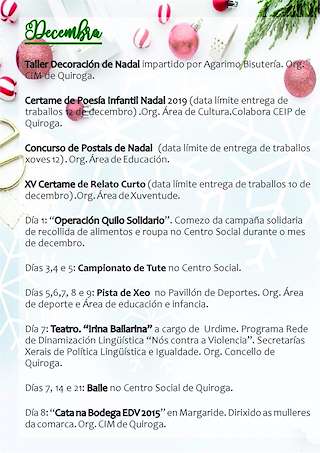 Programa Nadal - Cabalgata de Reis en Quiroga