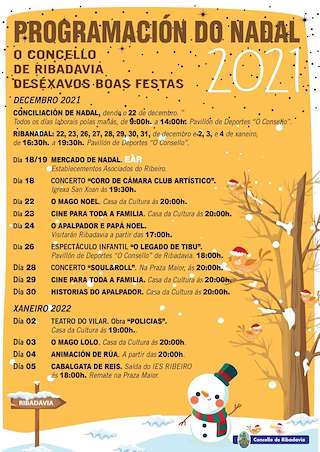 Fechas, información, programa, cartel, imágenes, mapa y ubicación de Programa de Nadal - Cabalgada de Reis  en  Ribadavia