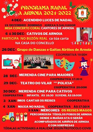 Fechas, información, programa, cartel, imágenes, mapa y ubicación de Programa de Nadal - Cabalgata de Reis   en  A Arnoia